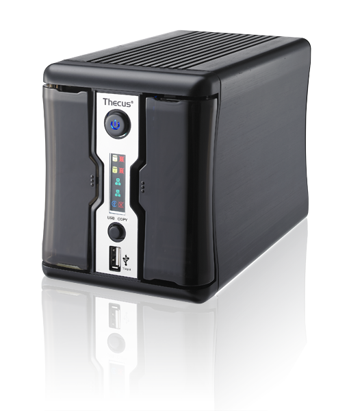 【Thecas】 2Bay NAS☆N2200Plus☆HDD 500GB×2 Thecus NAS: Empowering Professionals. Rackmount NAS, Tower
